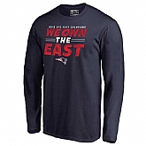 Men's Patriots Navy 2018 NFL Playoffs We Own The East Long Sleeve T-Shirt,baseball caps,new era cap wholesale,wholesale hats